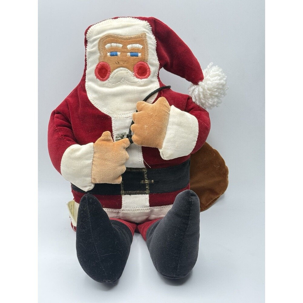 Vintage 1978 Favorite Things Inc Santa Claus Plush Doll  Christmas Decor Santas